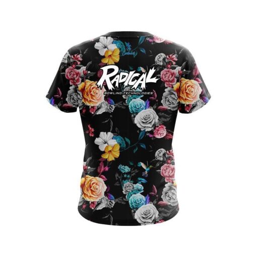 Radical Hummingbird Watercolor Art CoolWick Bowling Jersey - Image 2