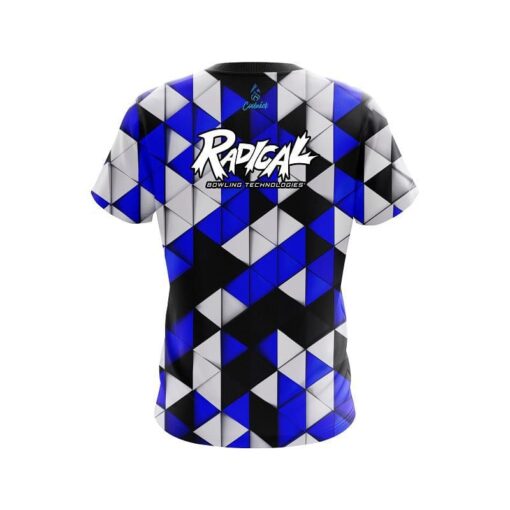 Radical Prism Blue CoolWick Bowling Jersey - Image 2