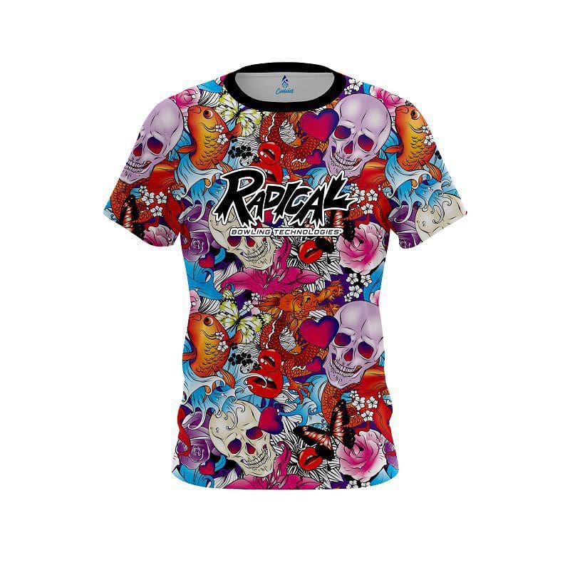 Radical Skull Love CoolWick Bowling Jersey