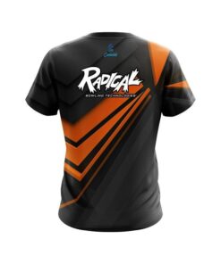 Alternative view of Radical Steaming Dynamic Orange CoolWick Bowling Jersey