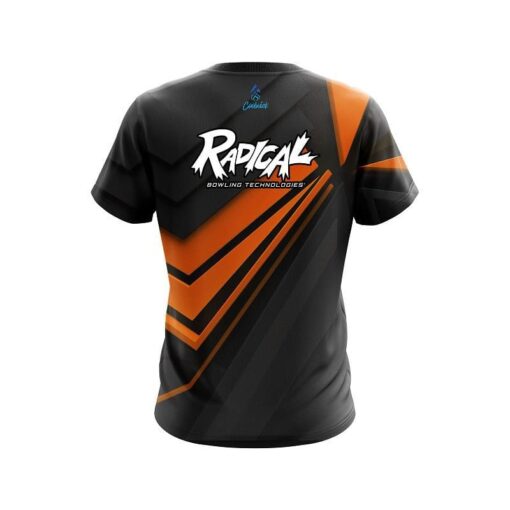 Radical Steaming Dynamic Orange CoolWick Bowling Jersey - Image 2