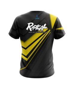 Alternative view of Radical Steaming Dynamic Yellow CoolWick Bowling Jersey