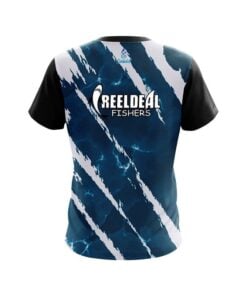 Alternative view of CoolWick Reel Deal Marble Blue Fisher CoolWick Fishing Jersey