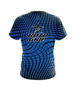 Alternative view of Roto Grip Dyanamic Flux Blue CoolWick Bowling Jersey