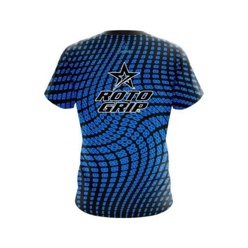 Roto Grip Dyanamic Flux Blue CoolWick Bowling Jersey - Image 2