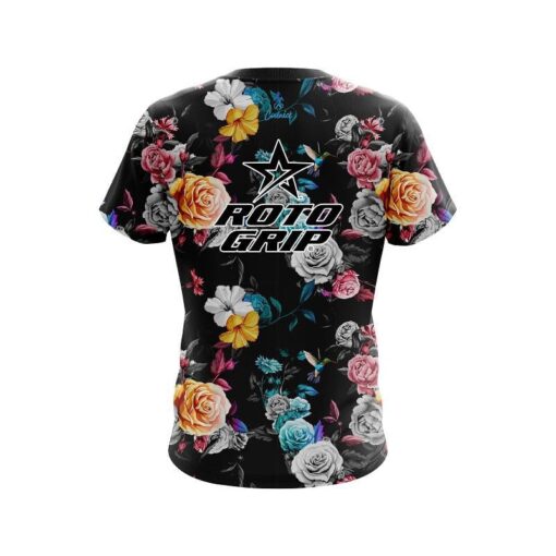 Roto Grip Hummingbird Watercolor Art CoolWick Bowling Jersey - Image 2