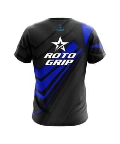 Alternative view of Roto Grip Steaming Dynamic Blue CoolWick Bowling Jersey