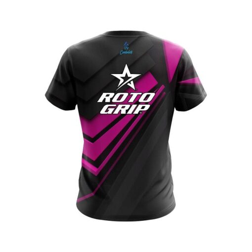 Roto Grip Steaming Dynamic Pink CoolWick Bowling Jersey - Image 2