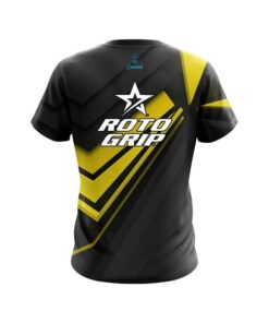 Alternative view of Roto Grip Steaming Dynamic Yellow CoolWick Bowling Jersey