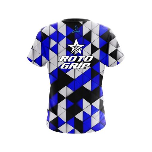 Roto Grip Prism Blue CoolWick Bowling Jersey - Image 2