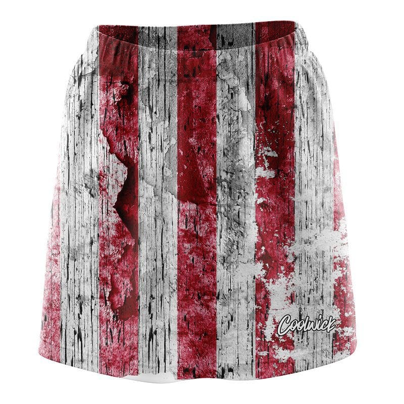 Rustic USA Flag CoolWick Bowling Skort