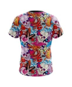 Alternative view of Plain Skull Love CoolWick Bowling Jersey