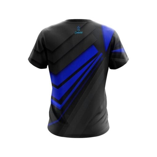 Plain Steaming Dynamic Blue CoolWick Bowling Jersey - Image 2