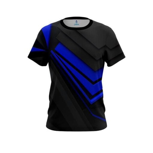 Plain Steaming Dynamic Blue CoolWick Bowling Jersey