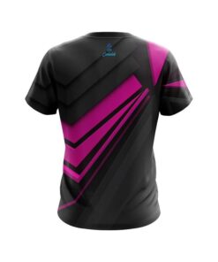 Alternative view of Plain Steaming Dynamic Pink CoolWick Bowling Jersey