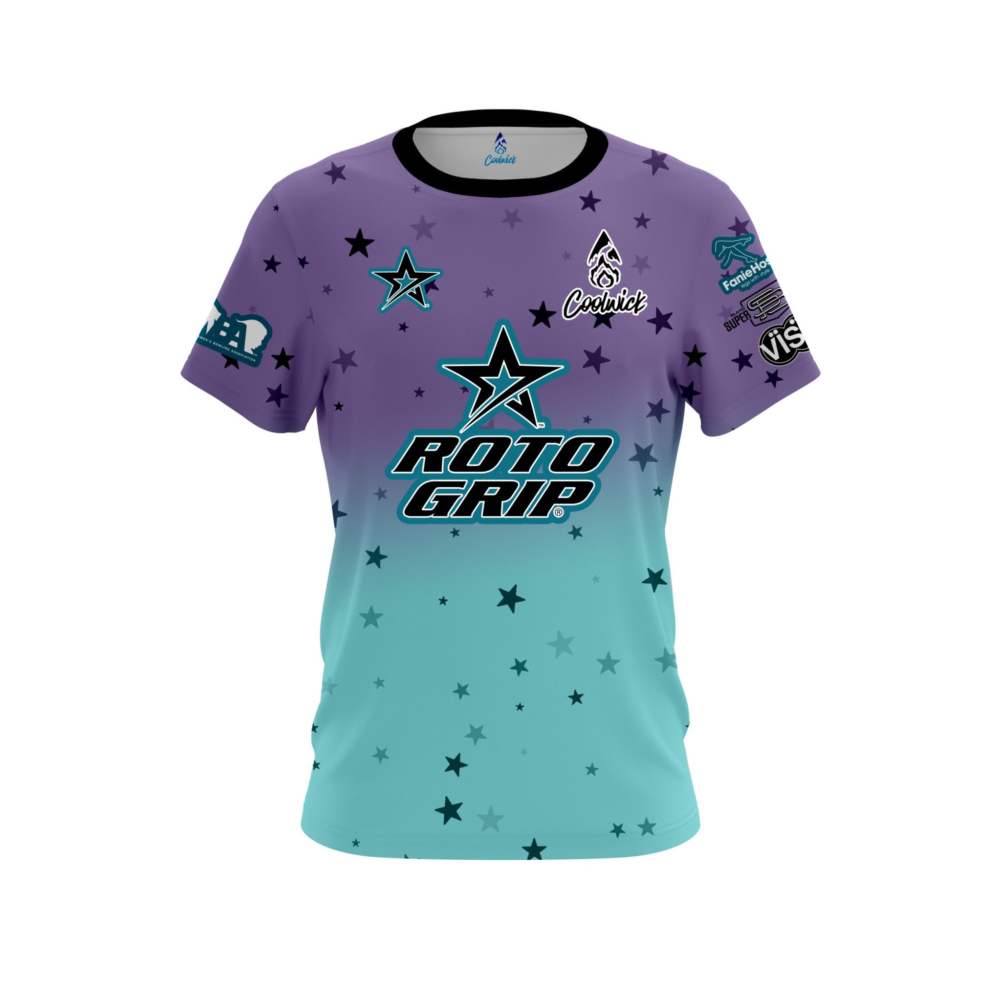 teal and purple jersey