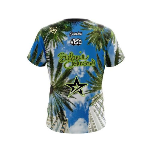 Stefanie Johnson Roto Grip Livin the Dream Miami CoolWick Bowling Jersey - Image 2