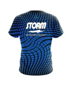 Alternative view of Storm Dyanamic Flux Blue CoolWick Bowling Jersey
