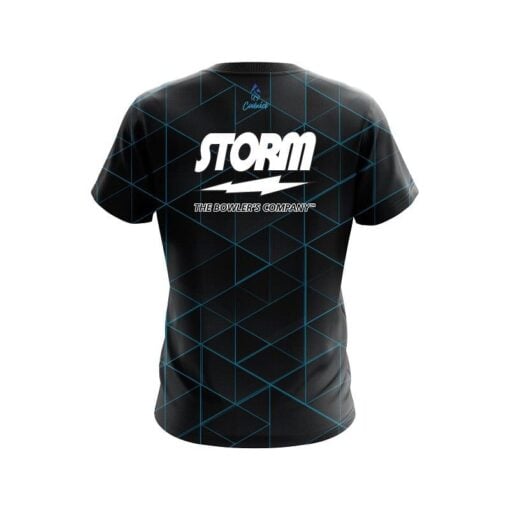 Storm Geo Light Blue CoolWick Bowling Jersey - Image 2