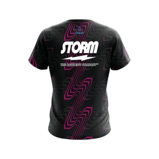 Storm Halftone Extreme Pink CoolWick Bowling Jersey - Image 2