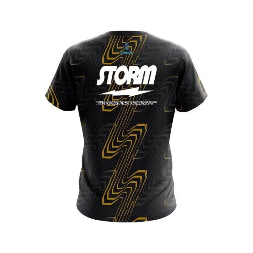 Storm Halftone Extreme Yellow CoolWick Bowling Jersey - Image 2