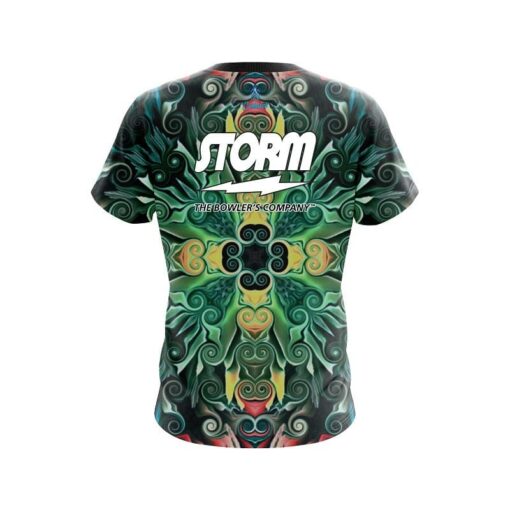 Storm Mosaic Bloom CoolWick Bowling Jersey - Image 2