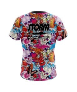 Alternative view of Storm Skull Love CoolWick Bowling Jersey