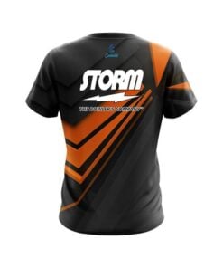 Alternative view of Storm Steaming Dynamic Orange CoolWick Bowling Jersey