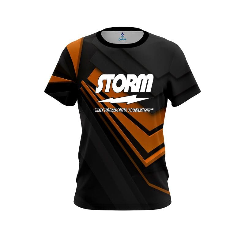 Storm Steaming Dynamic Orange CoolWick Bowling Jersey