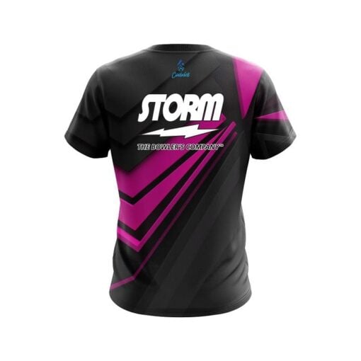 Storm Steaming Dynamic Pink CoolWick Bowling Jersey - Image 2