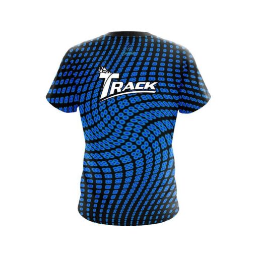 Track Dyanamic Flux Blue CoolWick Bowling Jersey - Image 2