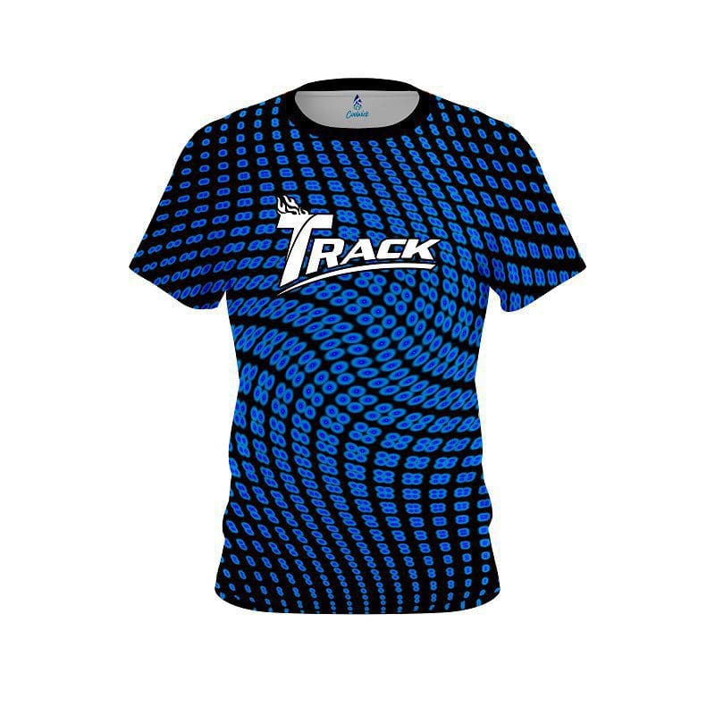 Track Dyanamic Flux Blue CoolWick Bowling Jersey