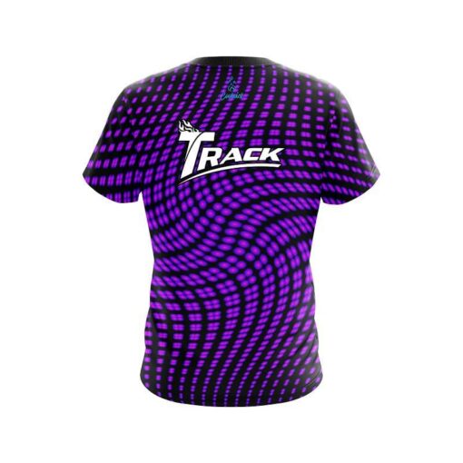 Track Dyanamic Flux Purple CoolWick Bowling Jersey - Image 2