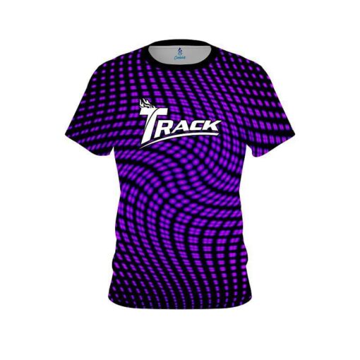 Track Dyanamic Flux Purple CoolWick Bowling Jersey
