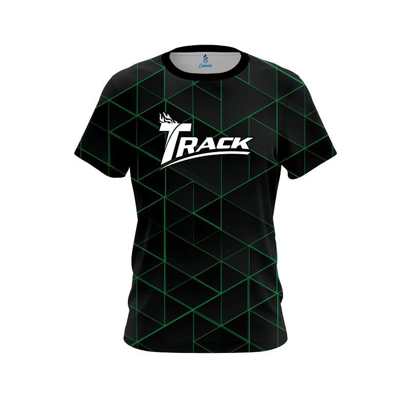 Track Green Line CoolWick Performance Bowling Shirt 