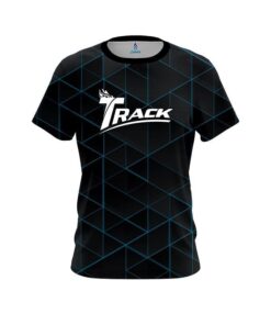 Track Geo Light Blue CoolWick Bowling Jersey