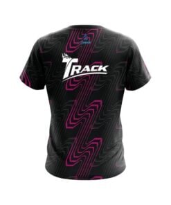 Alternative view of Track Halftone Extreme Pink CoolWick Bowling Jersey