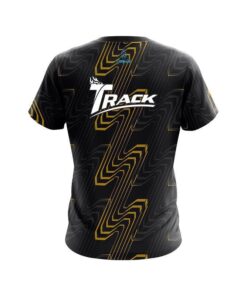 Alternative view of Track Halftone Extreme Yellow CoolWick Bowling Jersey