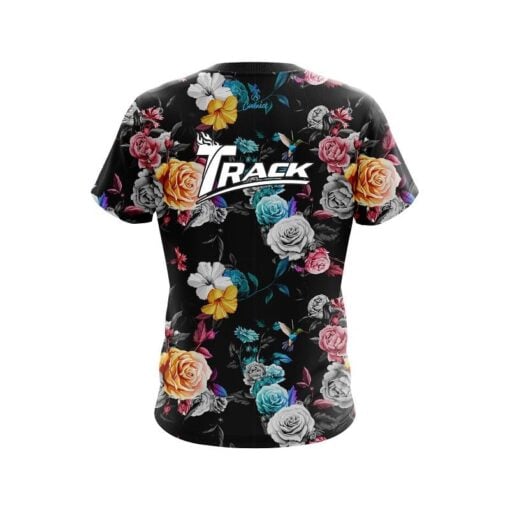 Track Hummingbird Watercolor Art CoolWick Bowling Jersey - Image 2