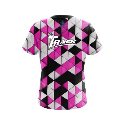Track Prism Pink CoolWick Bowling Jersey - Image 2