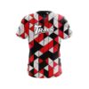 Track Prism Red CoolWick Bowling Jersey - Image 2