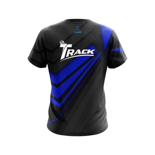 Track Steaming Dynamic Blue CoolWick Bowling Jersey - Image 2