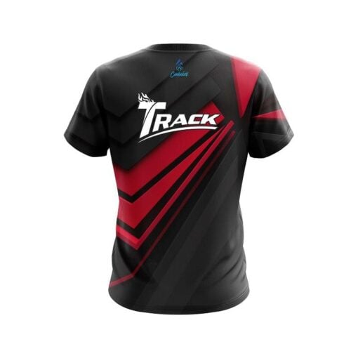 Track Steaming Dynamic Red CoolWick Bowling Jersey - Image 2