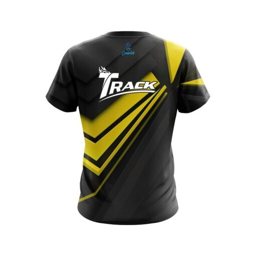 Track Steaming Dynamic Yellow CoolWick Bowling Jersey - Image 2