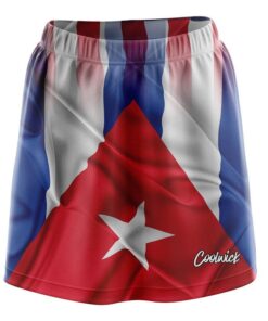USA Cuba Flag CoolWick Bowling Skort