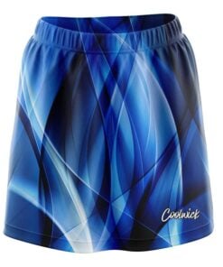 Wavy Blue Swirl CoolWick Bowling Skort