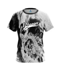 12 Bagger Marble Black CoolWick Bowling Jersey