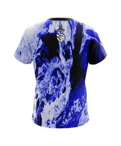 Alternative view of 12 Bagger Marble Blue CoolWick Bowling Jersey