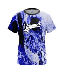12 Bagger Marble Blue CoolWick Bowling Jersey