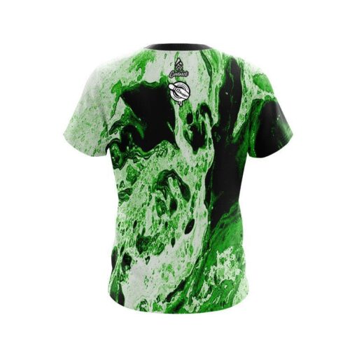 12 Bagger Marble Green CoolWick Bowling Jersey - Image 2